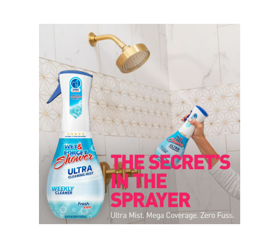 Wet & Forget Shower Ultra Cleaning Mist, Fresh Scent, 16.9 fl oz