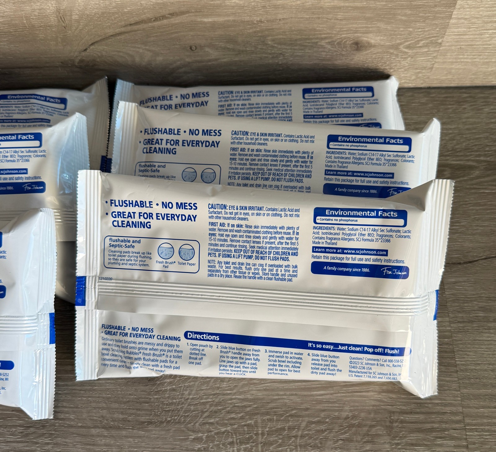 Scrubbing Bubbles Fresh Brush Flushable 10 Refills Pads Lot 6 Pkgs 60 Total Pads