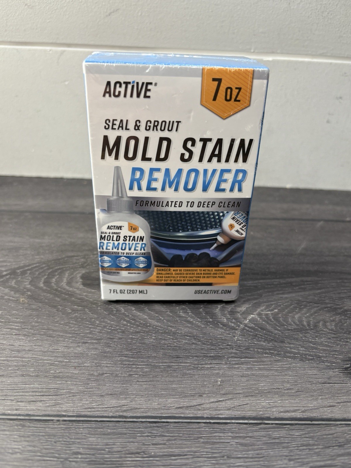 NEW & SEALED – Active Mold Stain Remover Seal Grout Deep Clean 7oz – Deodorizes