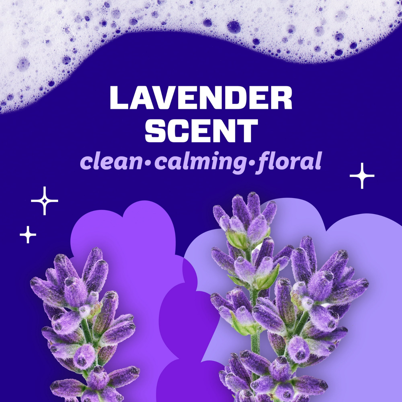Mr. Clean Magic Eraser Bathroom Cleaner Lavender 2-in-1 Soap Scum, 7 Count