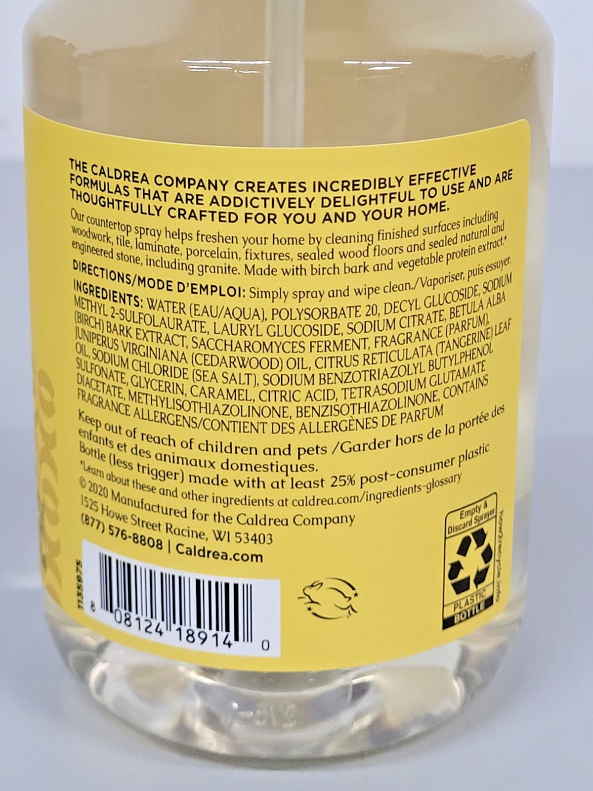 (6 Pack) Caldrea Multi-Surface Countertop Spray, SEA SALT NEROLI – DISCONTINUED