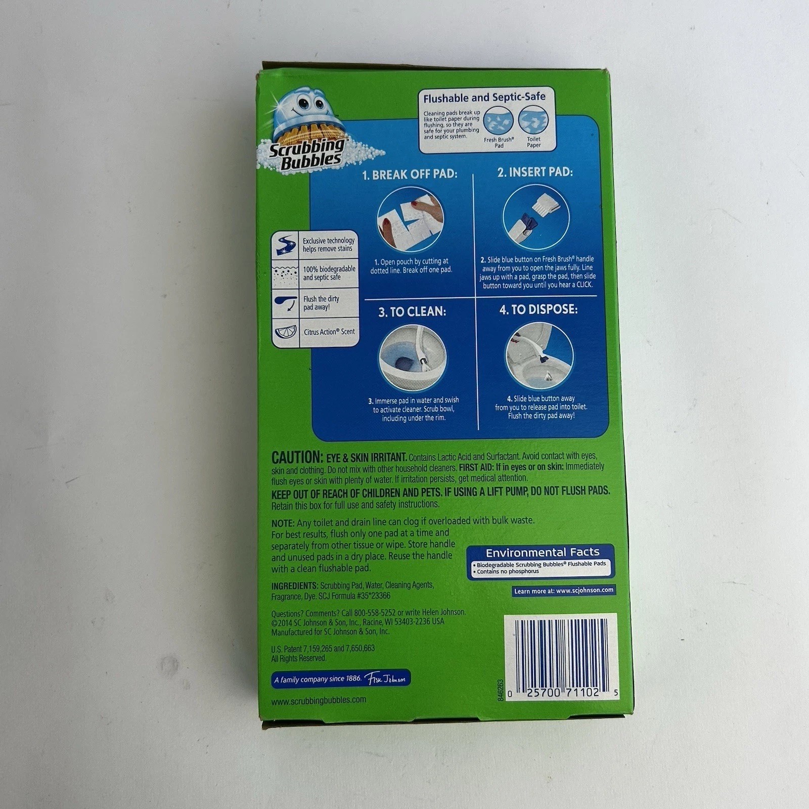 NEW Scrubbing Bubbles Fresh Brush 2 in 1 Starter Kit 2 Max Pad 4 Flush Pads