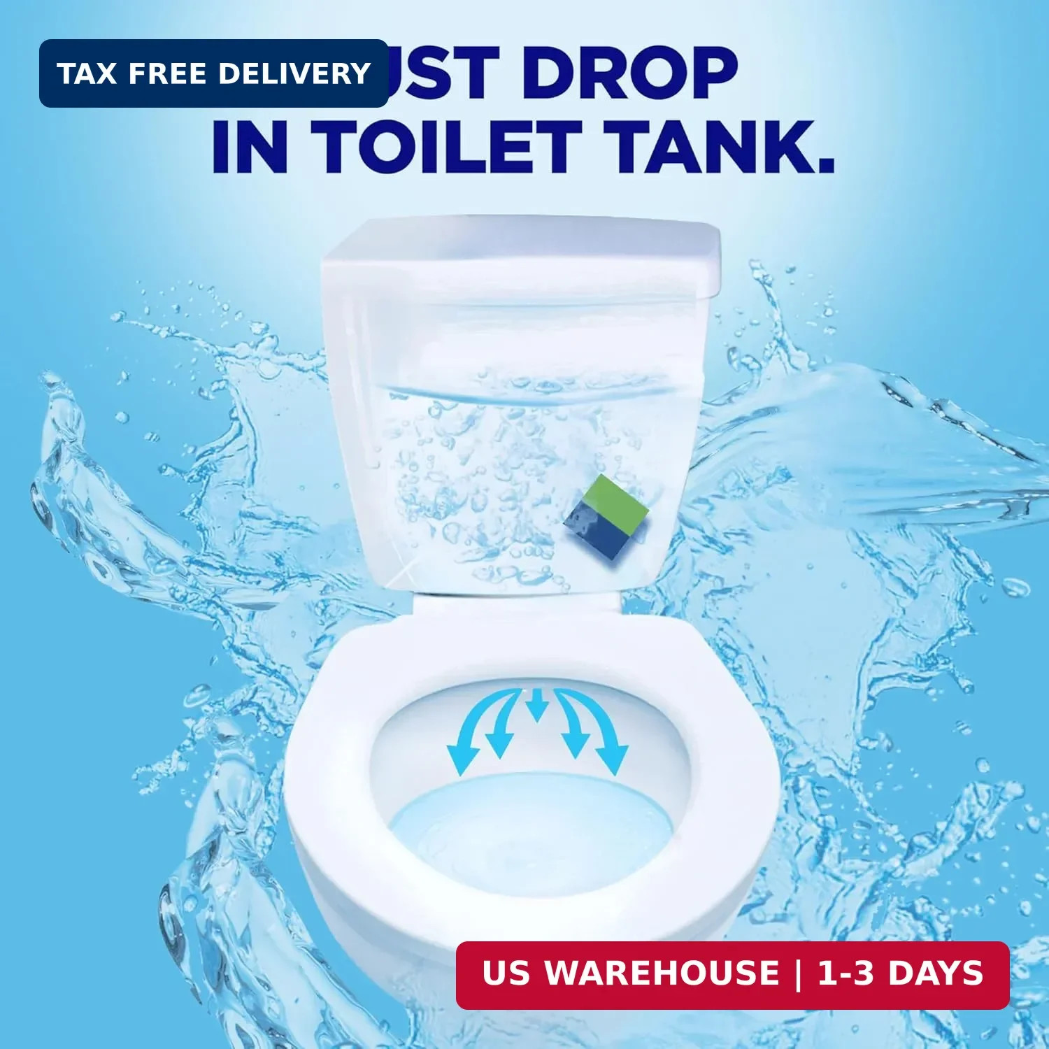 Soft Scrub in-Tank Toilet Cleaner Duo-Cubes, Alpine Fresh, 4Count