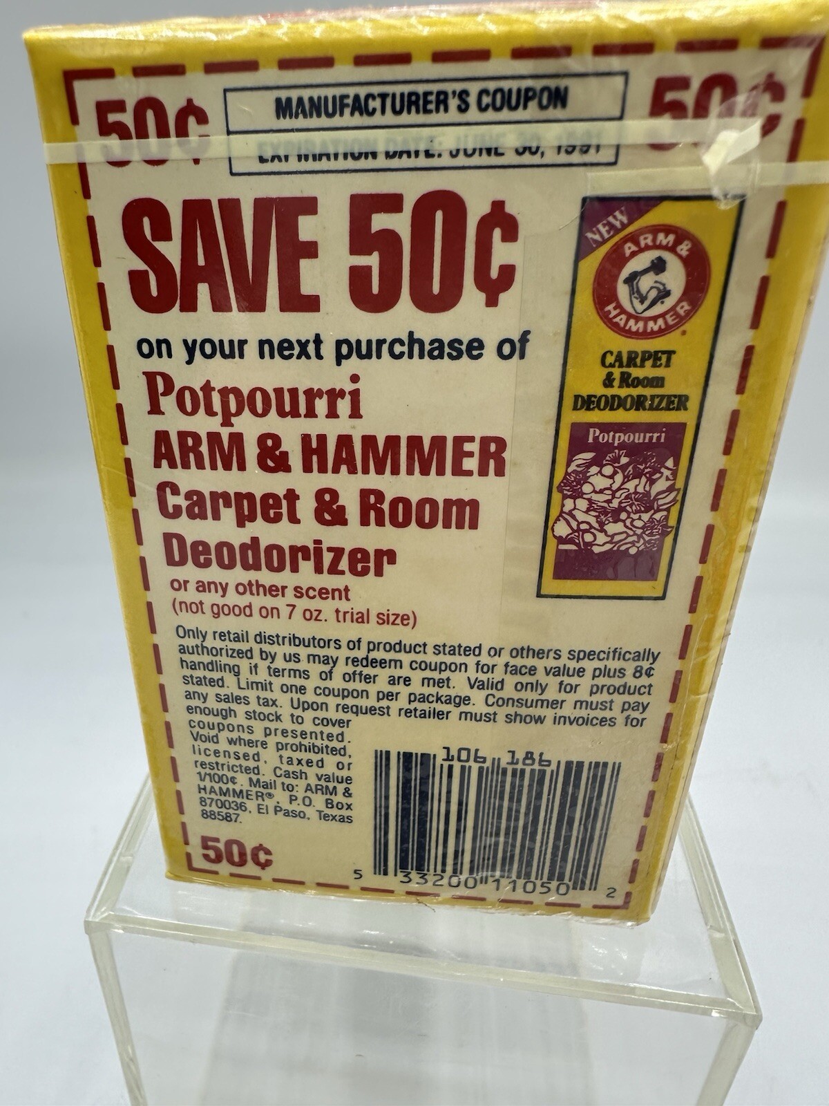 Arm & Hammer Carpet Deodorizer Potpourri Country Fresh Discounted Vintage NEW