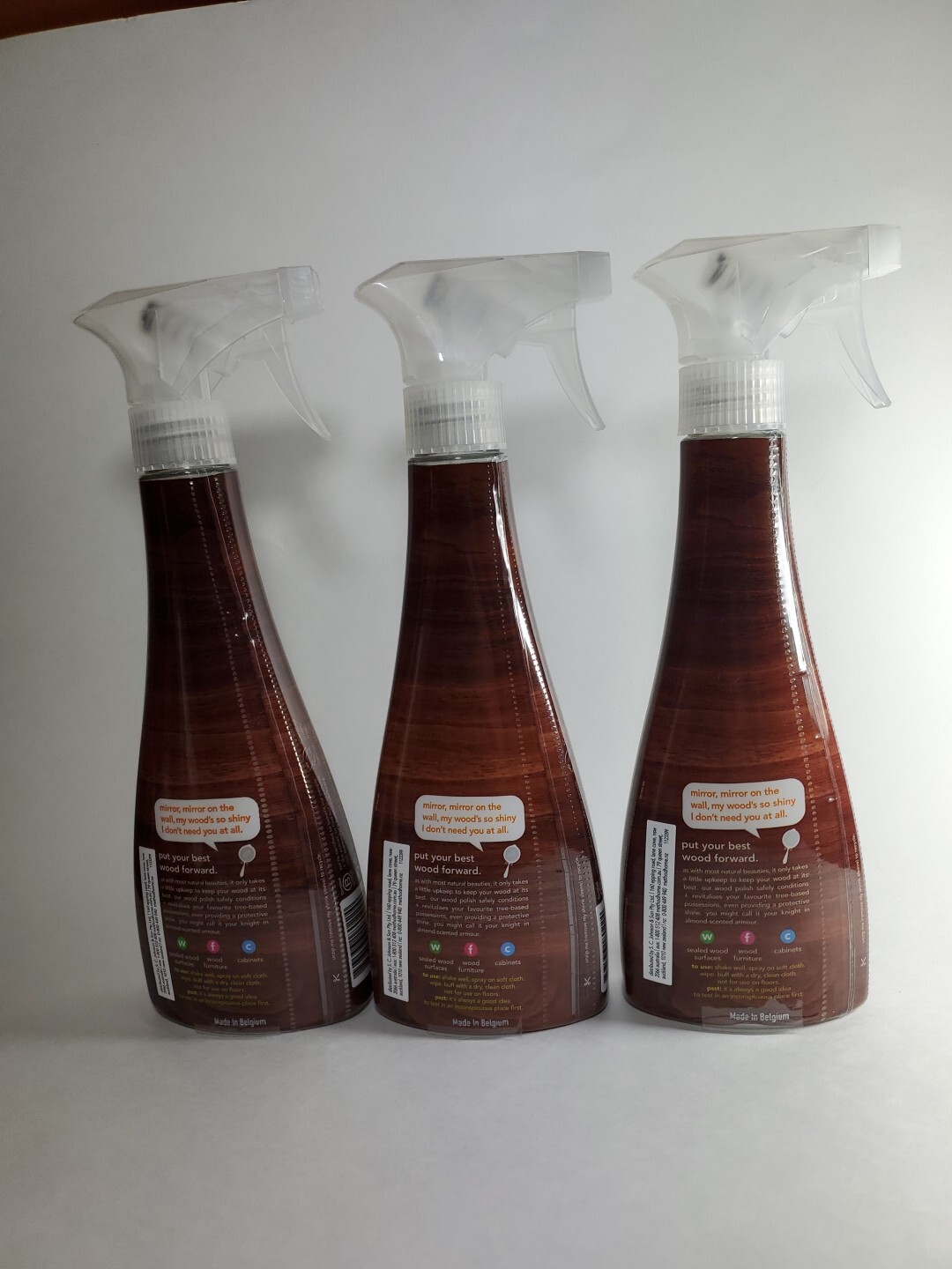 3X Method Wood Polish Almond Scent Plant Based Leaves Streak-Free Shine 11.97 oz