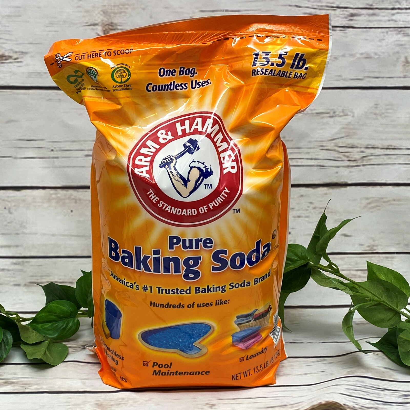 Arm & Hammer Pure Baking Soda Cleaning Pool Maintenance Laundry Odors 13.5 lbs