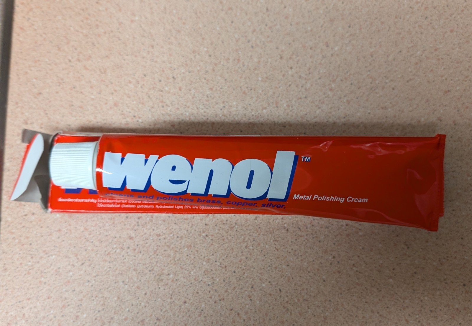 WENOL Metal Polish Cream 100g. Pink Cream Great Instrument Polish!