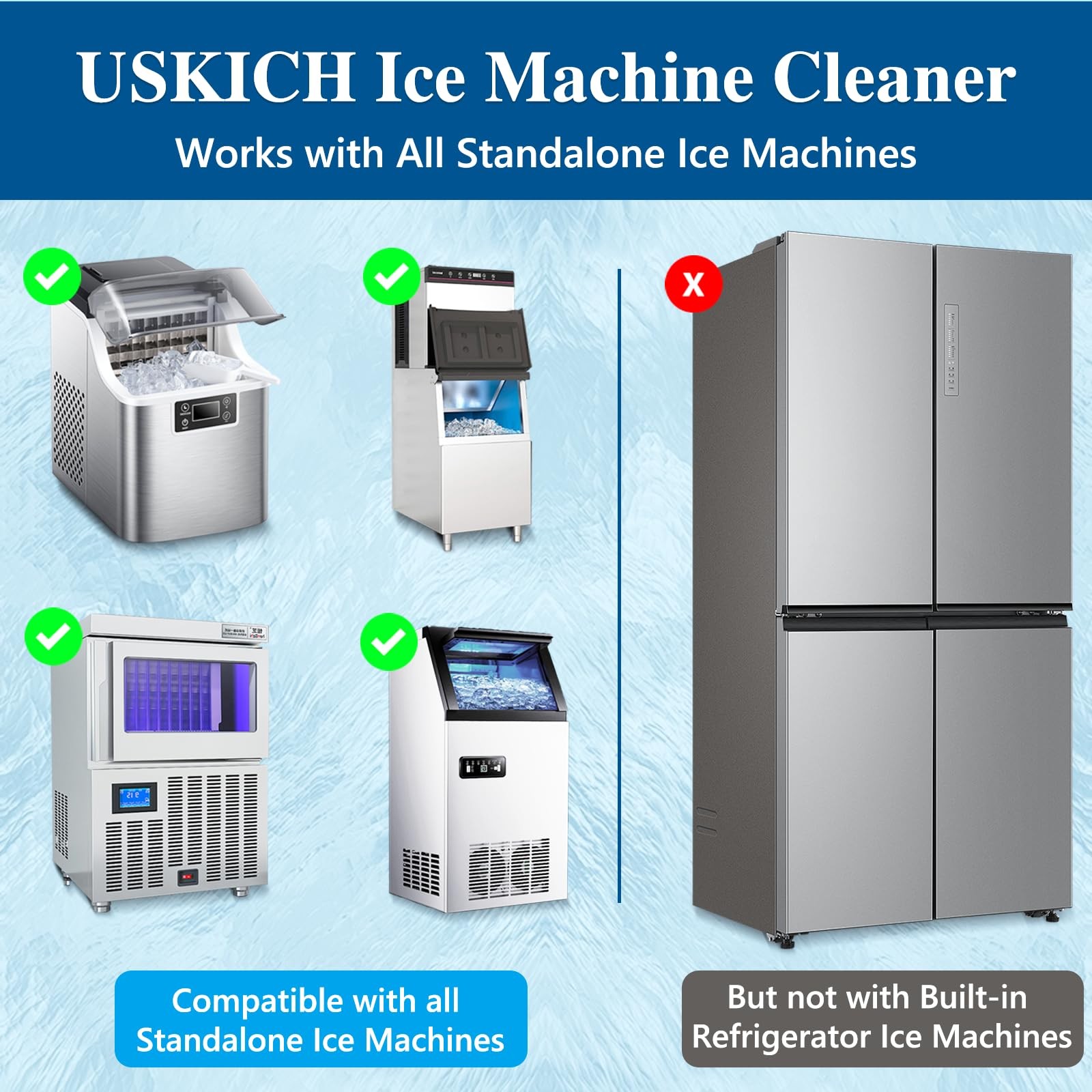 USKICH Ice Machine Cleaner Descaler Tablets-36Pack Ice Maker Cleaner Compatib…