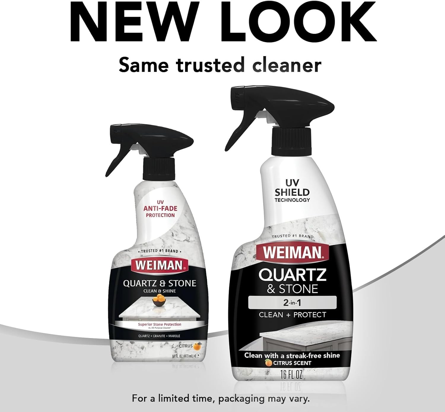 Citrus Scented Quartz Cleaner & Polish – 16 Fl Oz x 2 with Ultra Violet Shield