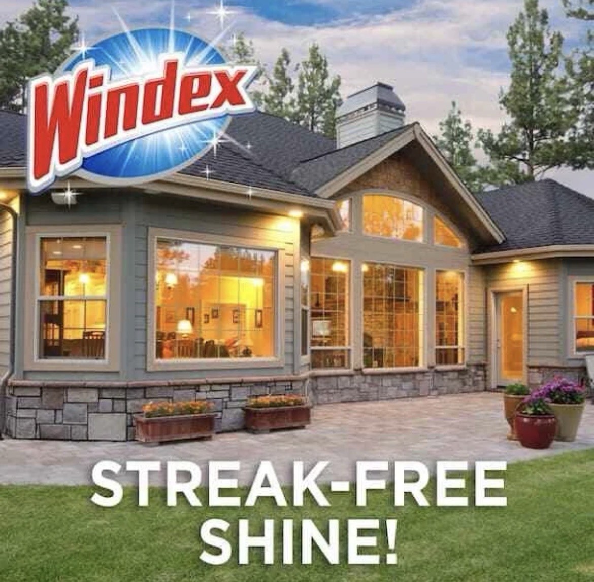 Windex 128 fl. oz. Outdoor Glass Bathrooms Kitchens Efficiently Cleaner Refill