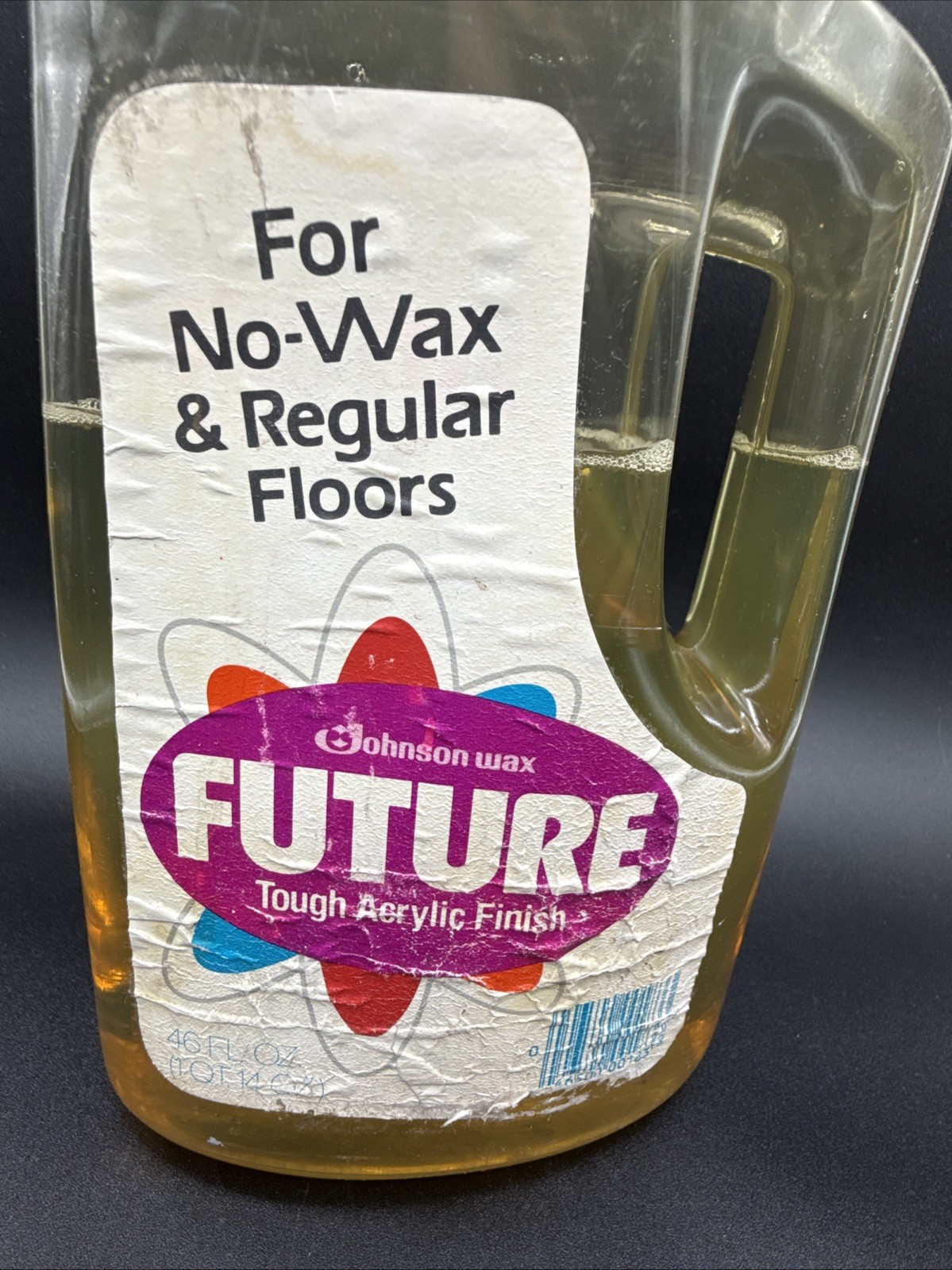 Vintage Future No Wax Floor Shine 1980 SE Johnson 46 oz ~75% full