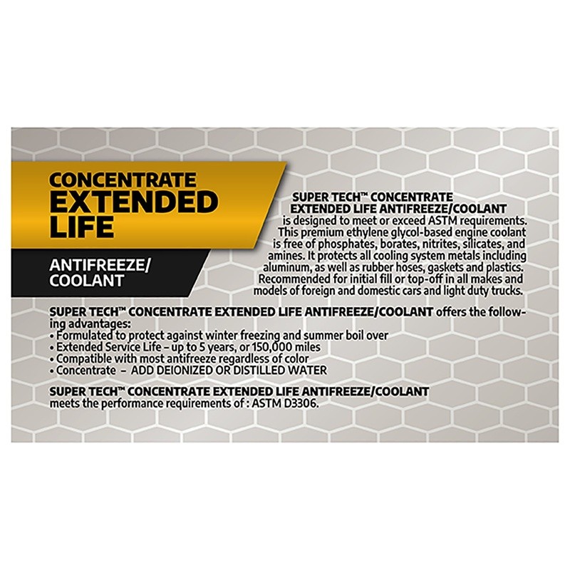 Extended Life Antifreeze Coolant 2 Pack Concentrate 1 Gal Universal Protection