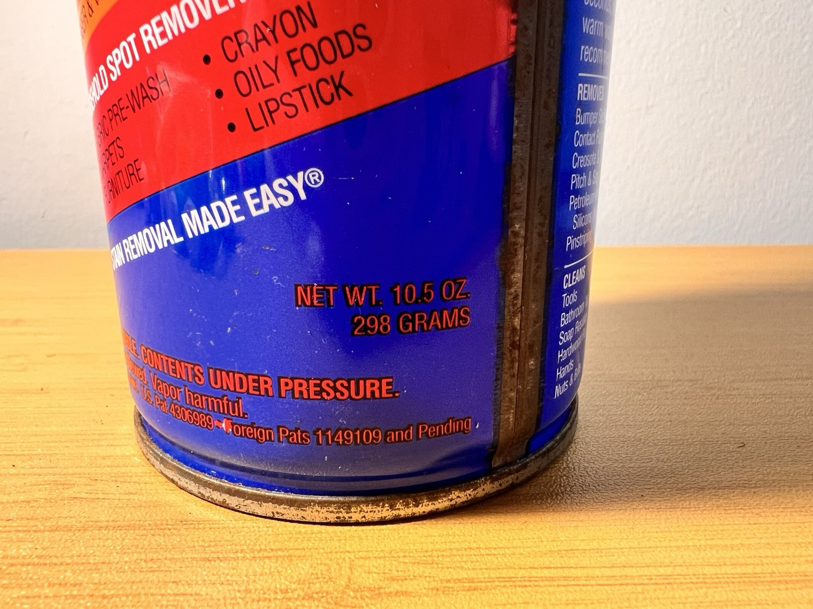 Motsenbocker’s Lift Off 2 Spot Cleaner Degreaser Can 95% FULL 10.5 Oz 298 Gram