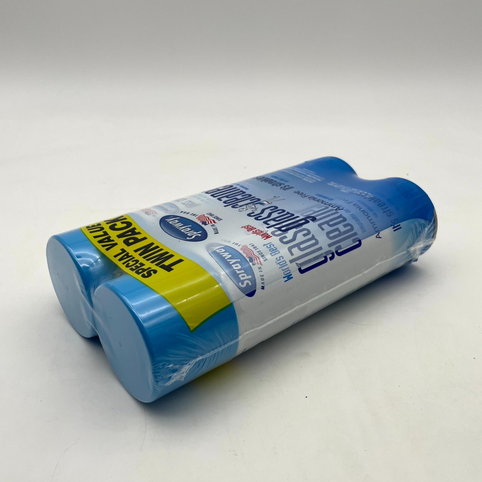 Sprayway Glass Cleaner Foaming Aerosol Spray Ammonia-Free 19 Oz Each (Twin Pack)