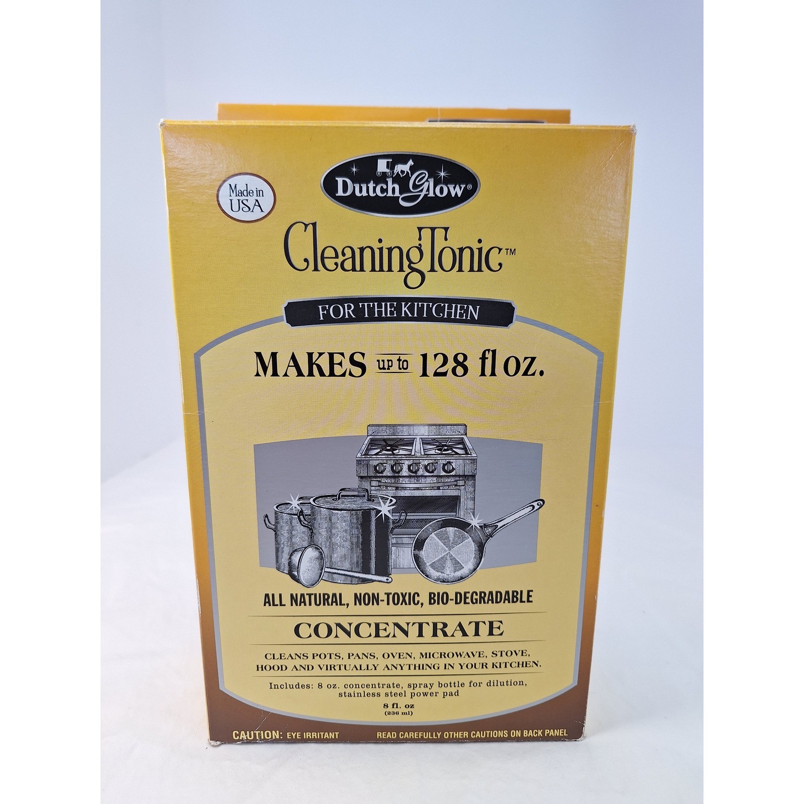 Dutch Glow Cleaning Tonic Kitchen Concentrate All Natural Non-Toxic Makes 128oz