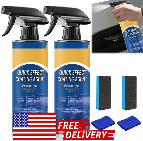 Quick-Acting Coatings Agent Spray, New Quick Effect Coating Agent for Cars, Scra