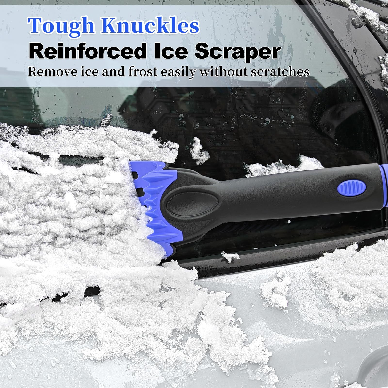 Heeya 56 Inch Truck Snow Brush And Ice Scraper Long Handle Heavy Duty Snow