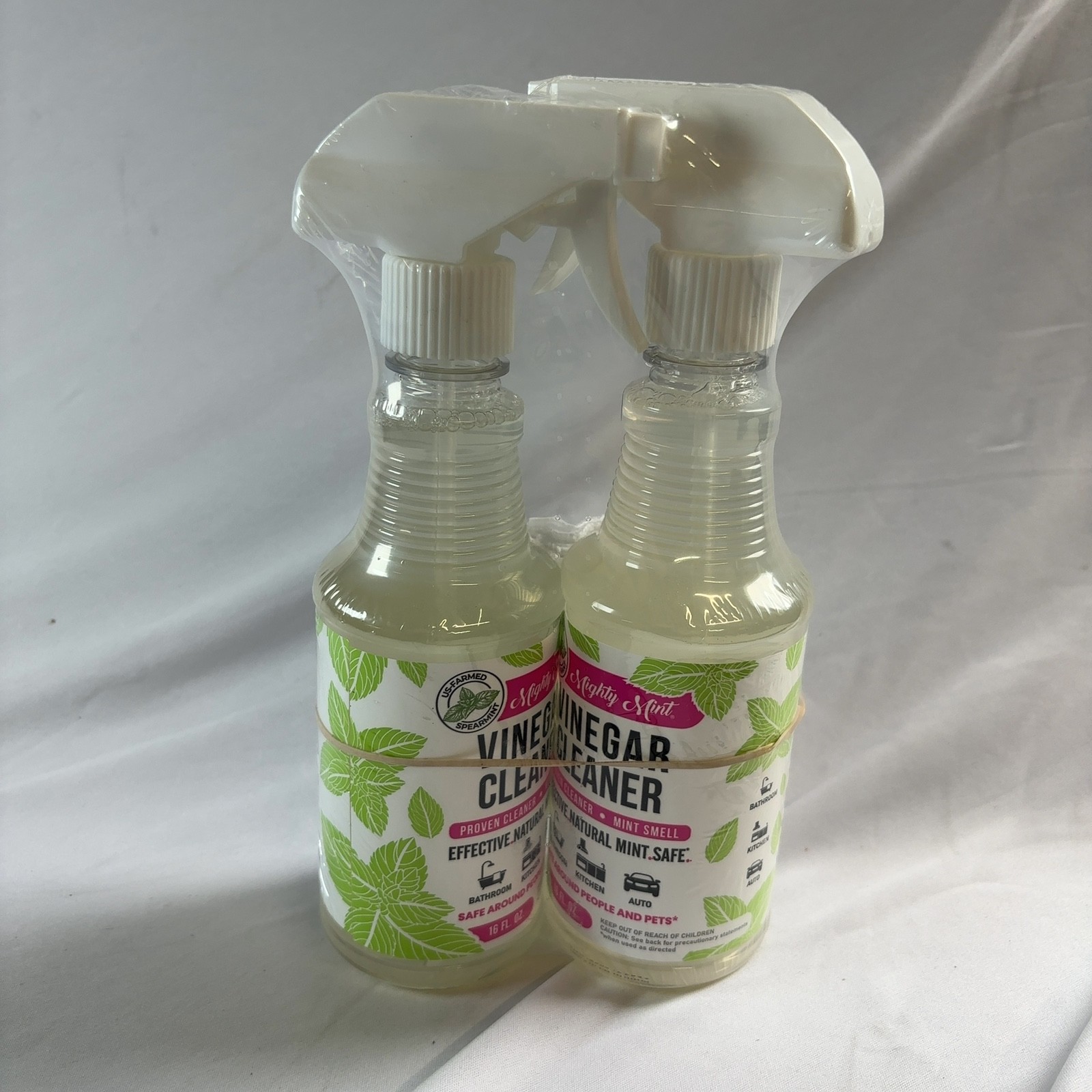 Leafy Spirits Co. Mint Vinegar Cleaner Set of 2, 16 fl oz Spray Bottles