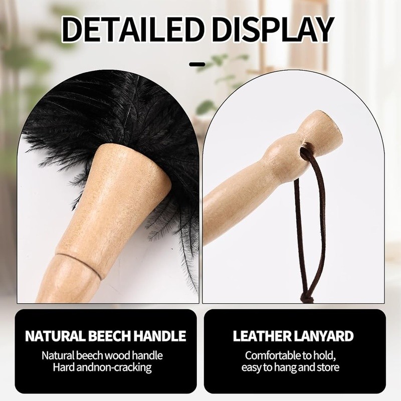 Ostrich Feather Duster High Quality Dusting Tool Home Office Car Cleaning New