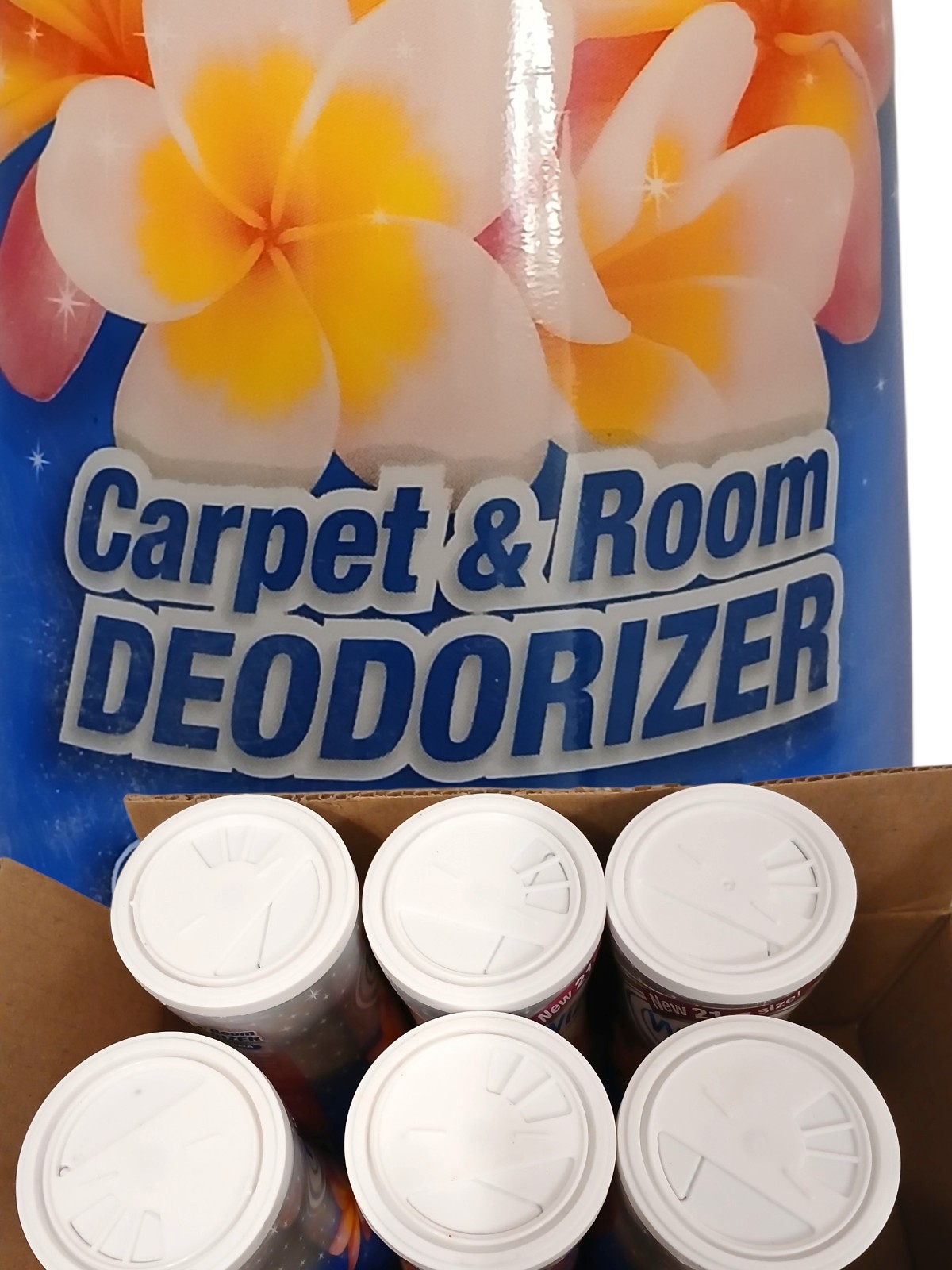 6 Cans PLUMERIA Carpet Deodorizer Baking Soda House Cleaning Janitorial Supply