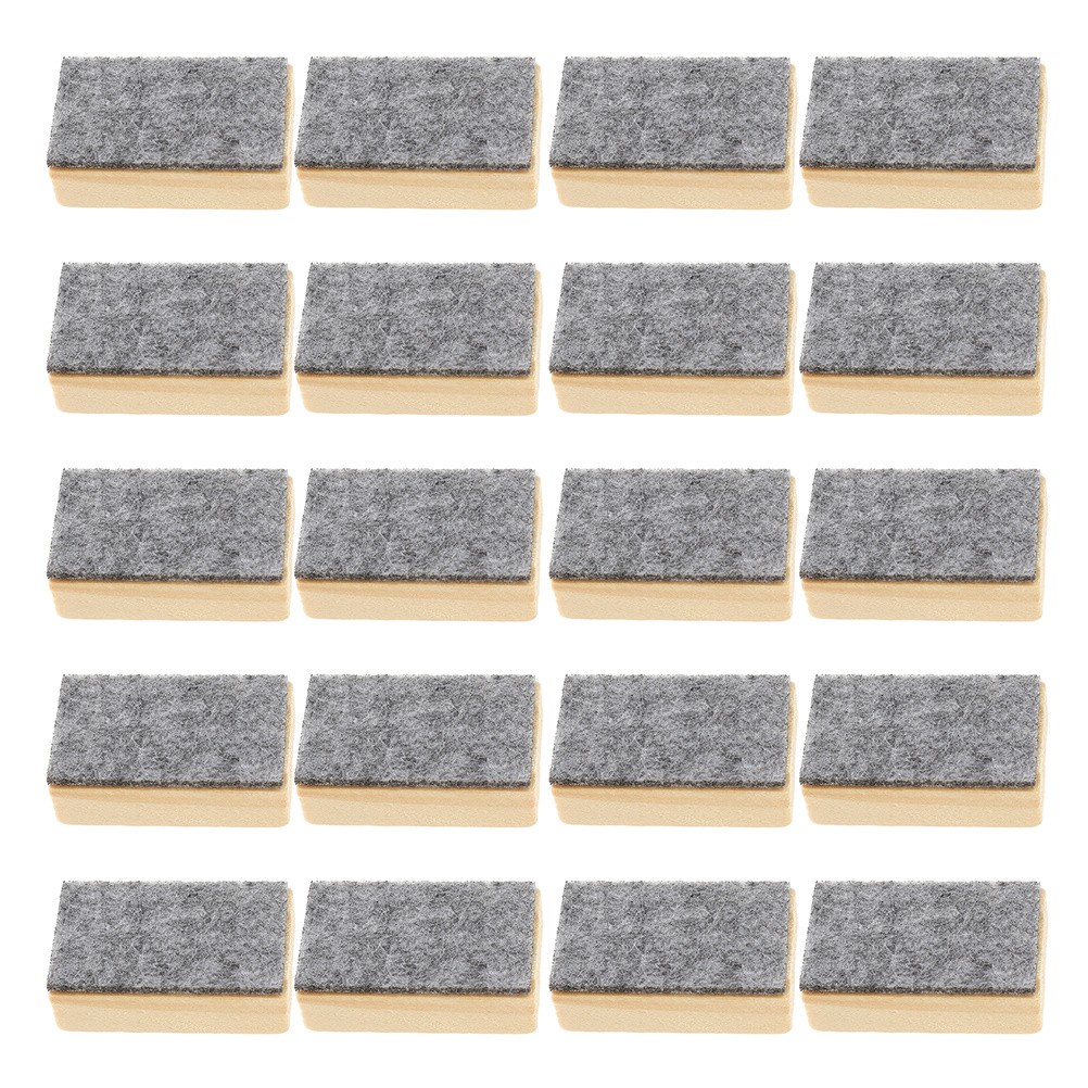 24 Pcs Small Felt Wood Eraser for Classroom Office and Home Cleaning