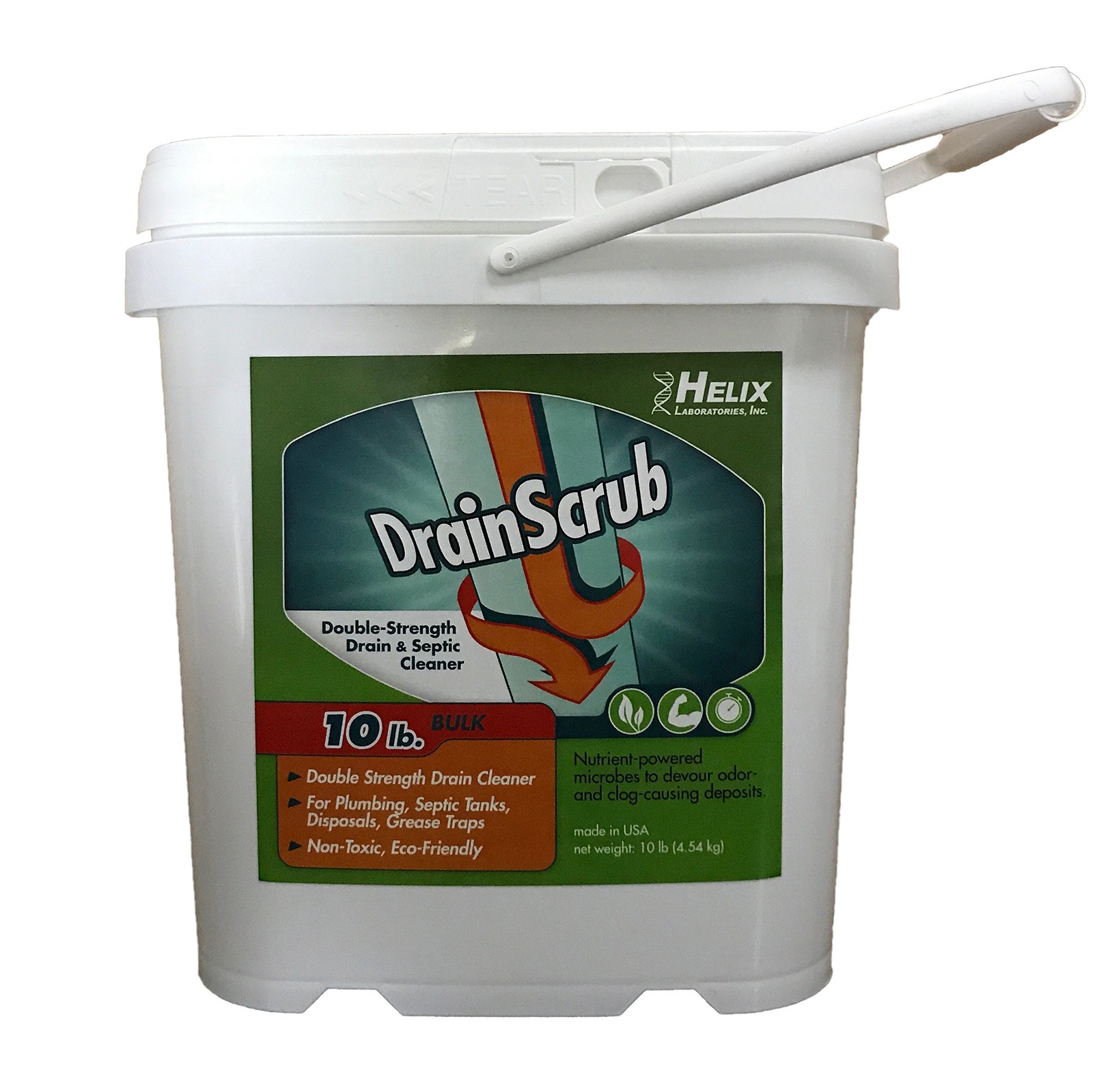 DrainScrub Powder Enzyme Drain Cleaner and Septic Treatment Environmentally F…