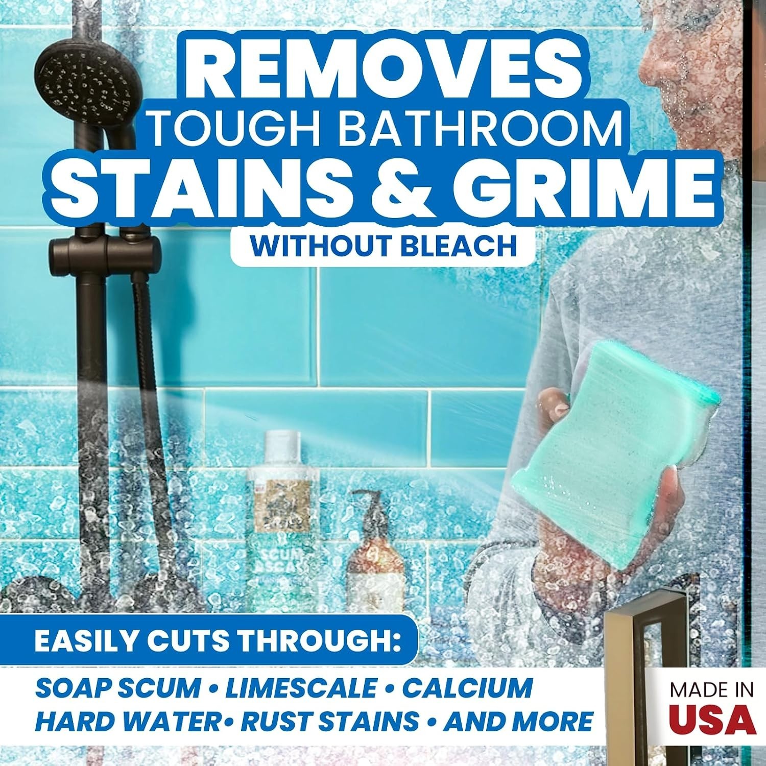 16 oz Heavy Duty Hard Water Stain Remover & Soap Scum Remover for Shower – Al…