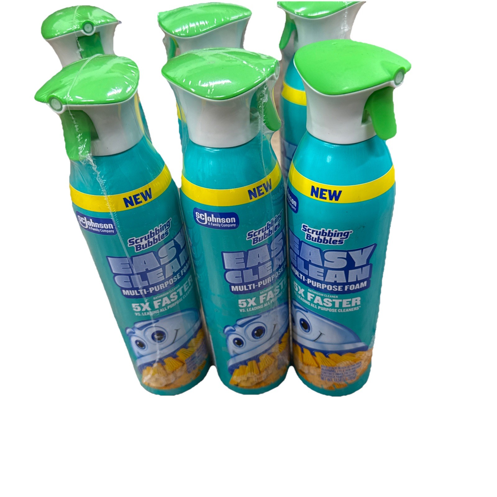 6 Pack Scrubbing bubbles – Foaming Multipurpose Bathroom Cleaner – 13.58 ounces