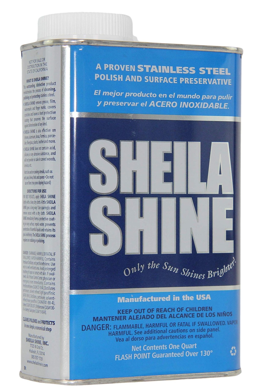 1 Quart Can Stainless Steel Cleaner And Polish Removes Grease Fingerprints Water