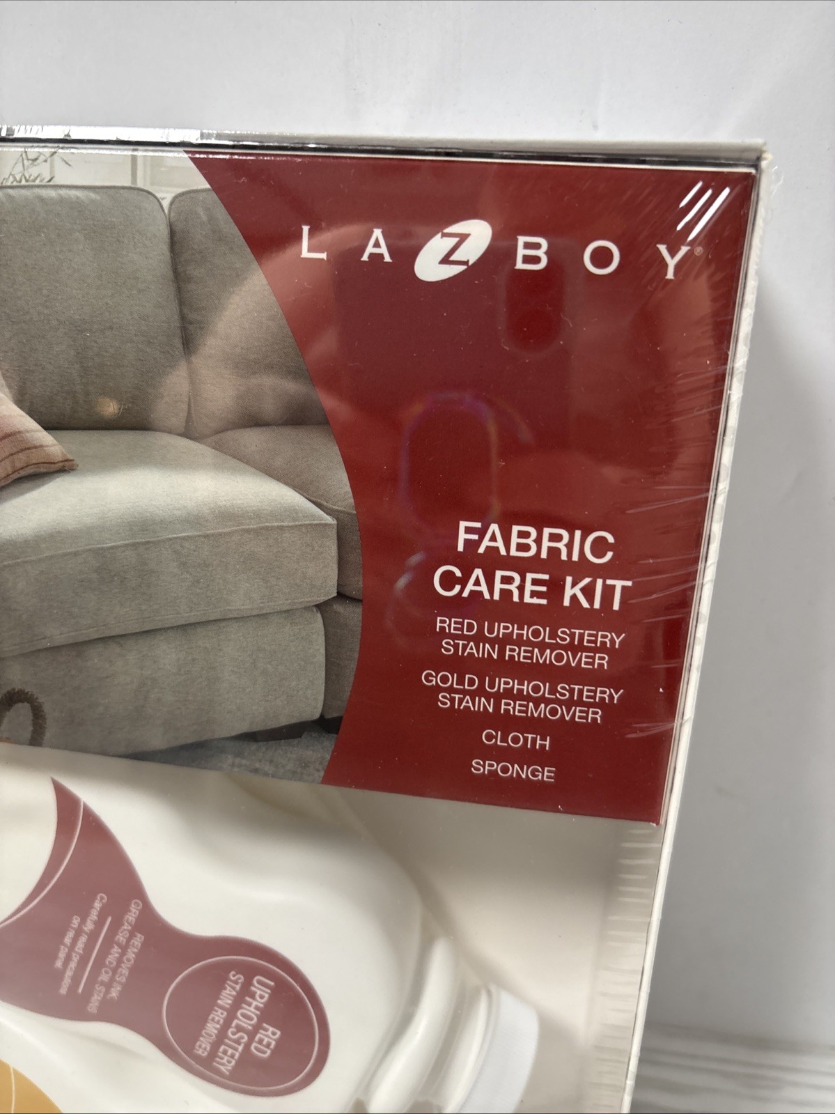 La-Z-Boy Fabric Care Kit Red & Gold Upholstery Stain Remover Kit Furniture New