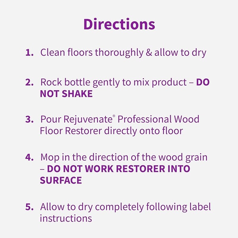 Wood Floor Restorer Revitalizing Glossy Finish Easy Application Safe Pets Kids