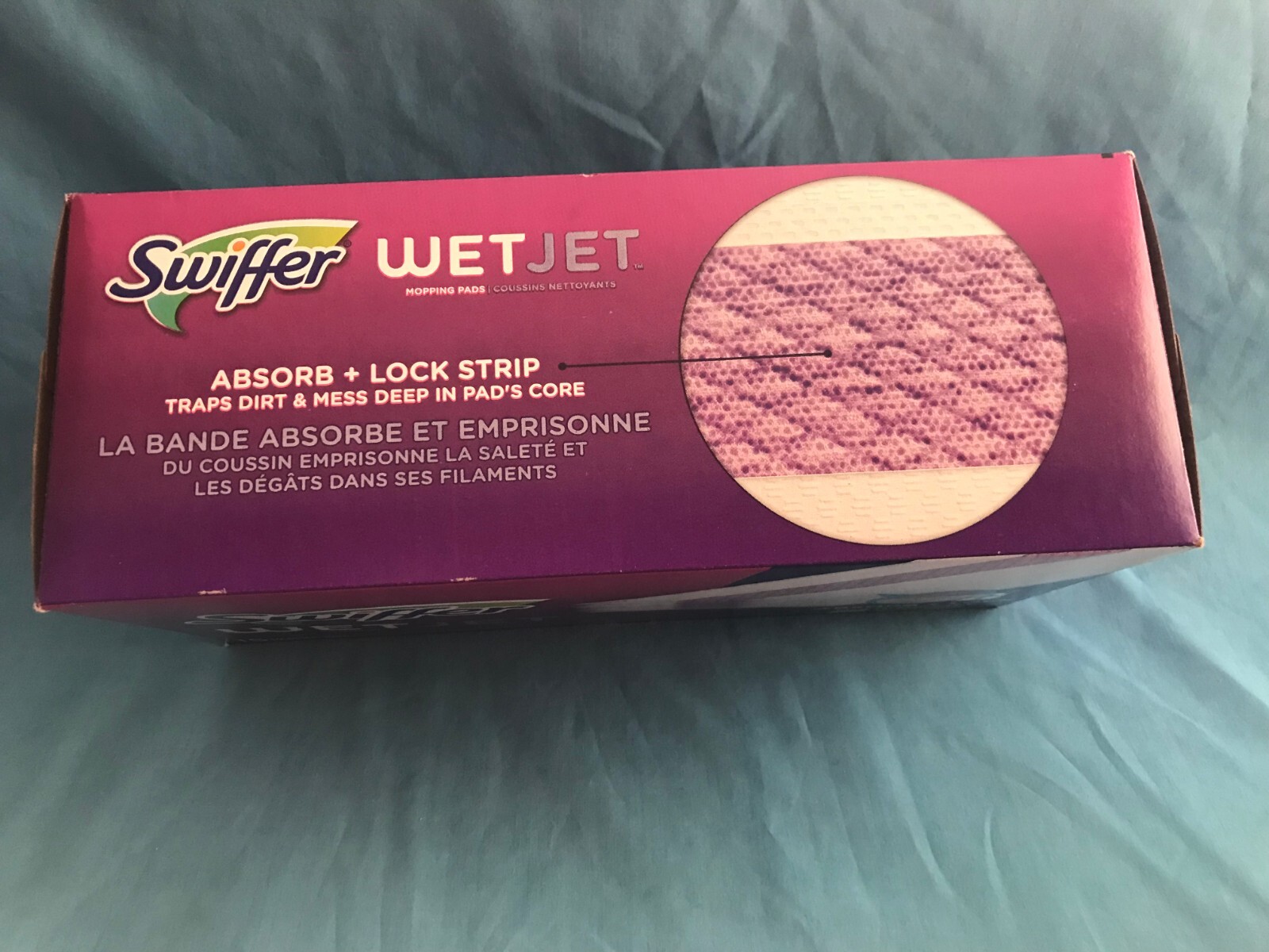 42 fl. oz. Swiffer Wet Jet Gain Floor Cleaner & 10 New Disposable Mopping Pads