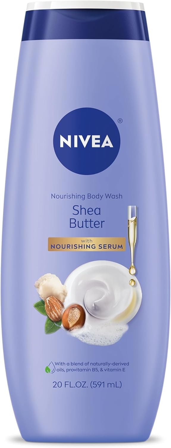 Nourishing Shea Butter Body Wash with Nourishing Serum, Body Wash for Women,