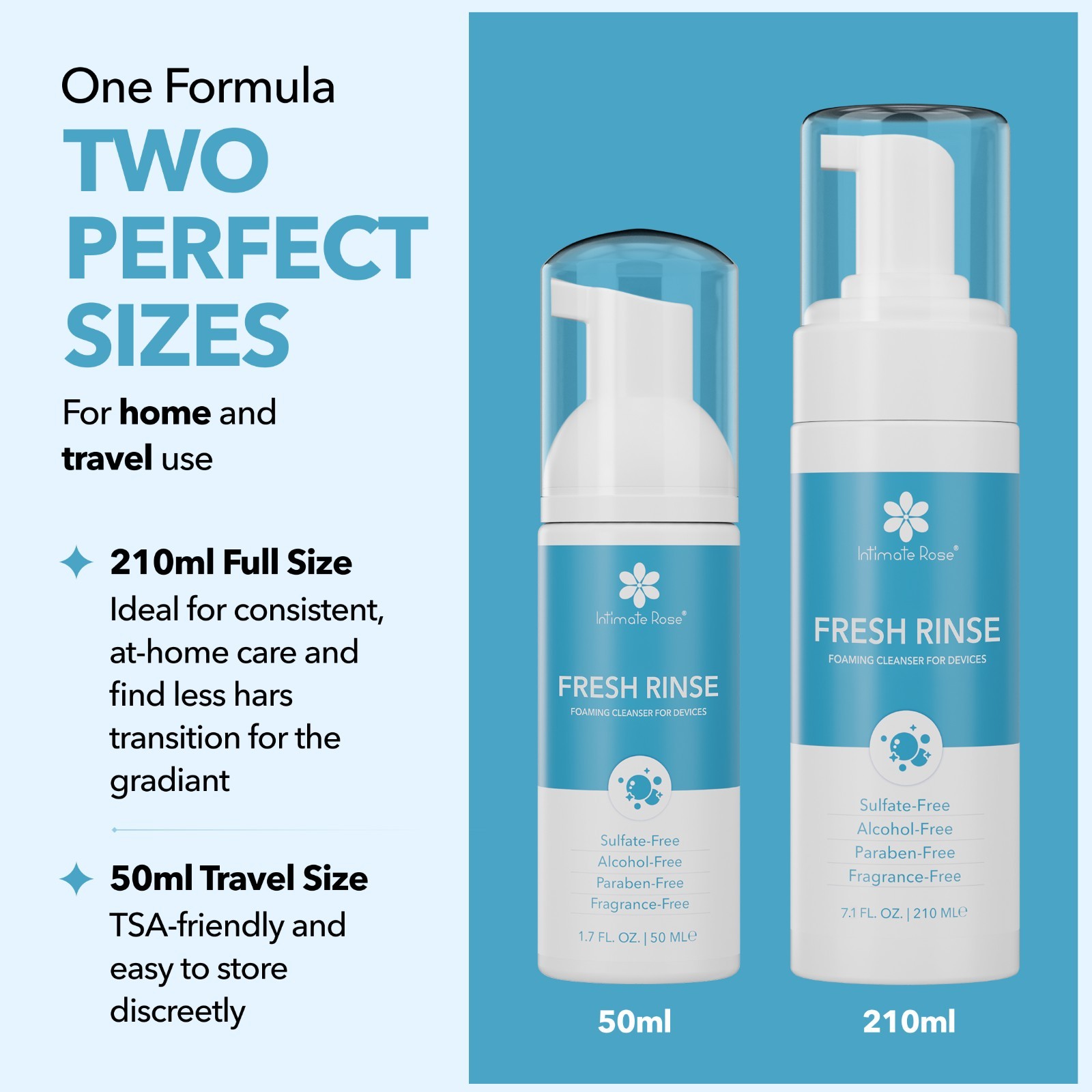 Foaming Toy Cleaner 210ml Silicone Safe Fragrance Free Large Size USA Made