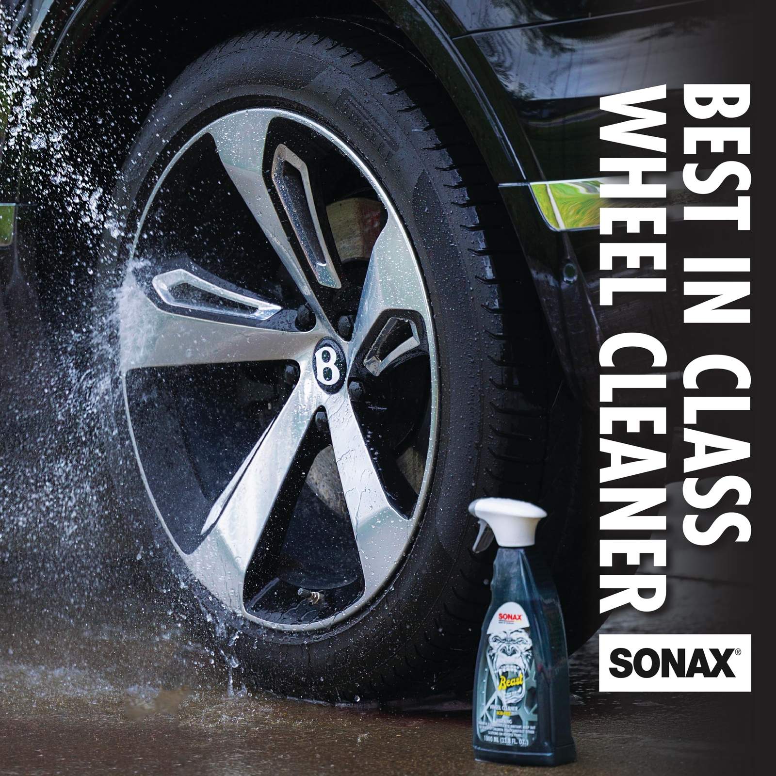 Sonax The Beast Color Changing Wheel Cleaner Acid Free Safe for All Wheels