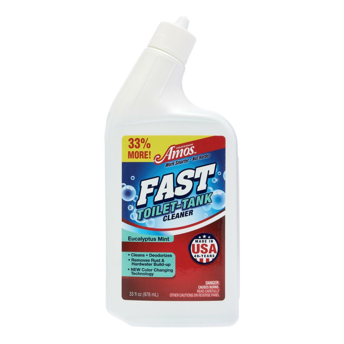 Professor Amos FAST Toilet & Tank Concentrate Cleaning Solution 33 oz Eucalyptus
