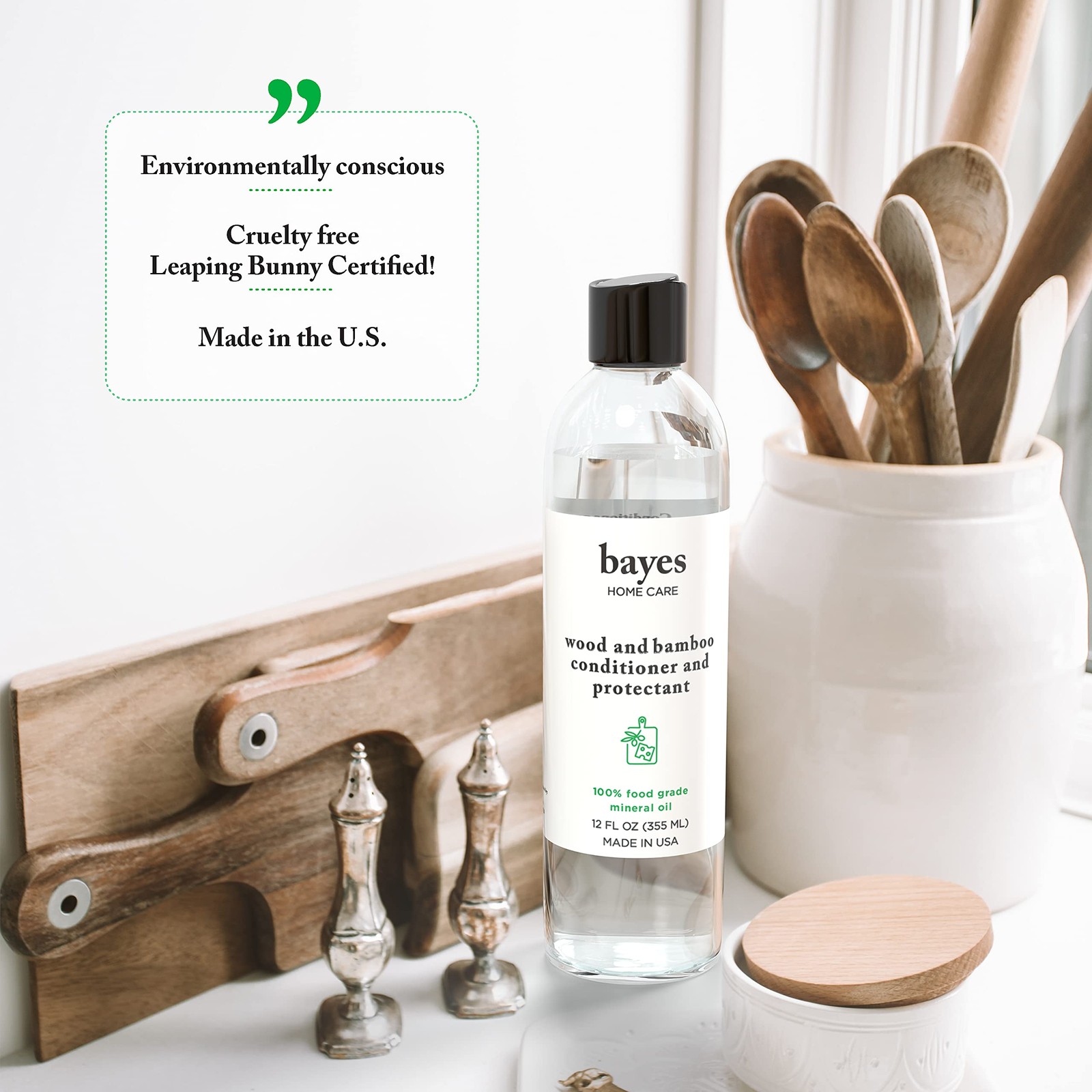 Bayes Food Grade Mineral Oil for Cutting Board – Mineral Oil Food Grade for B…
