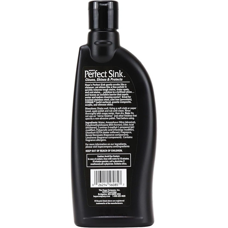 Sink Cleaner Polish Multi Surface Stain Remover Water Repellent Fresh Scent New