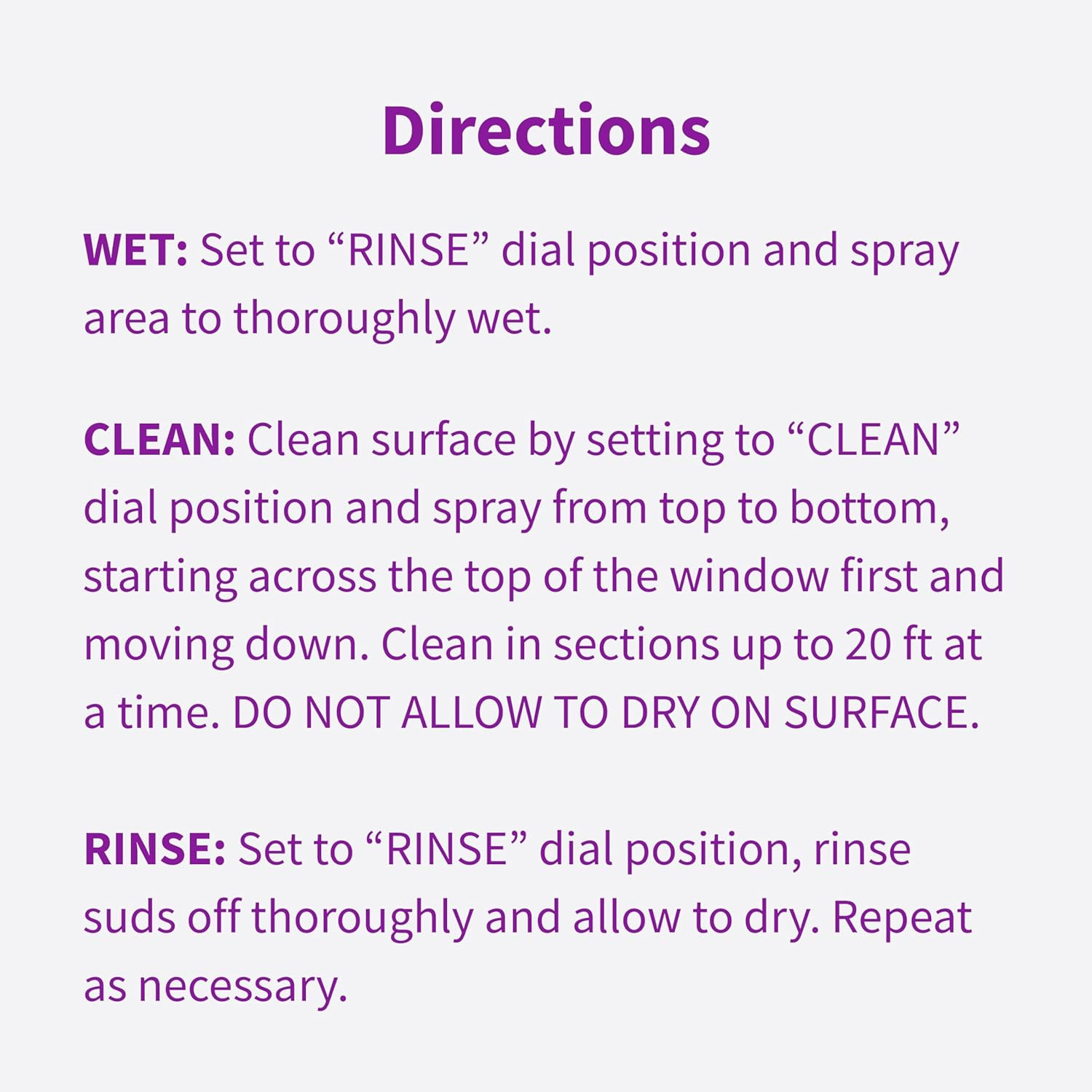 High Performance Outdoor Window Spray and Rinse Cleaner with Hose En