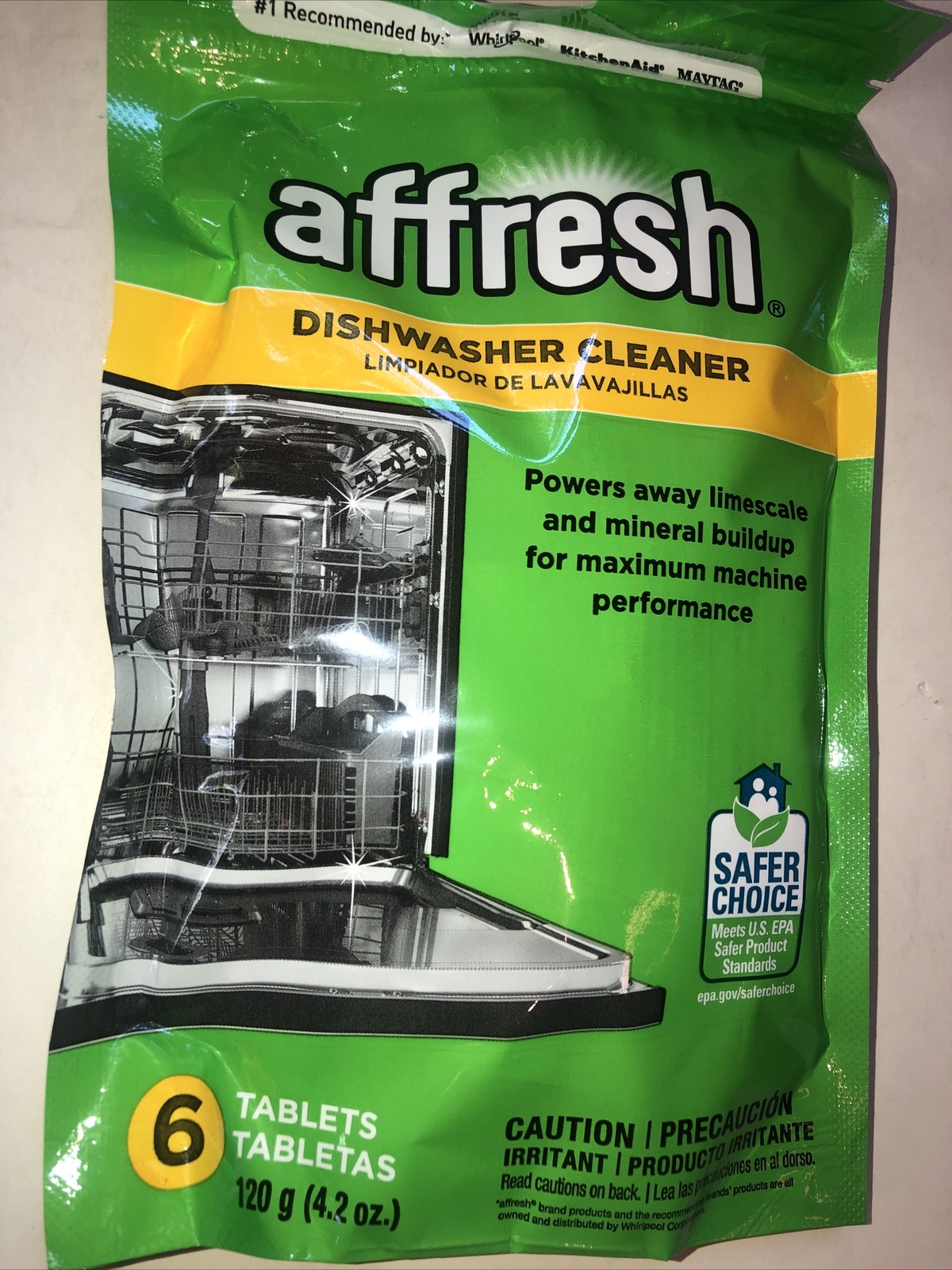 Affresh Dishwasher Cleaner, 72 Tablet (12 PACK-6 in Each) Free Shipping.