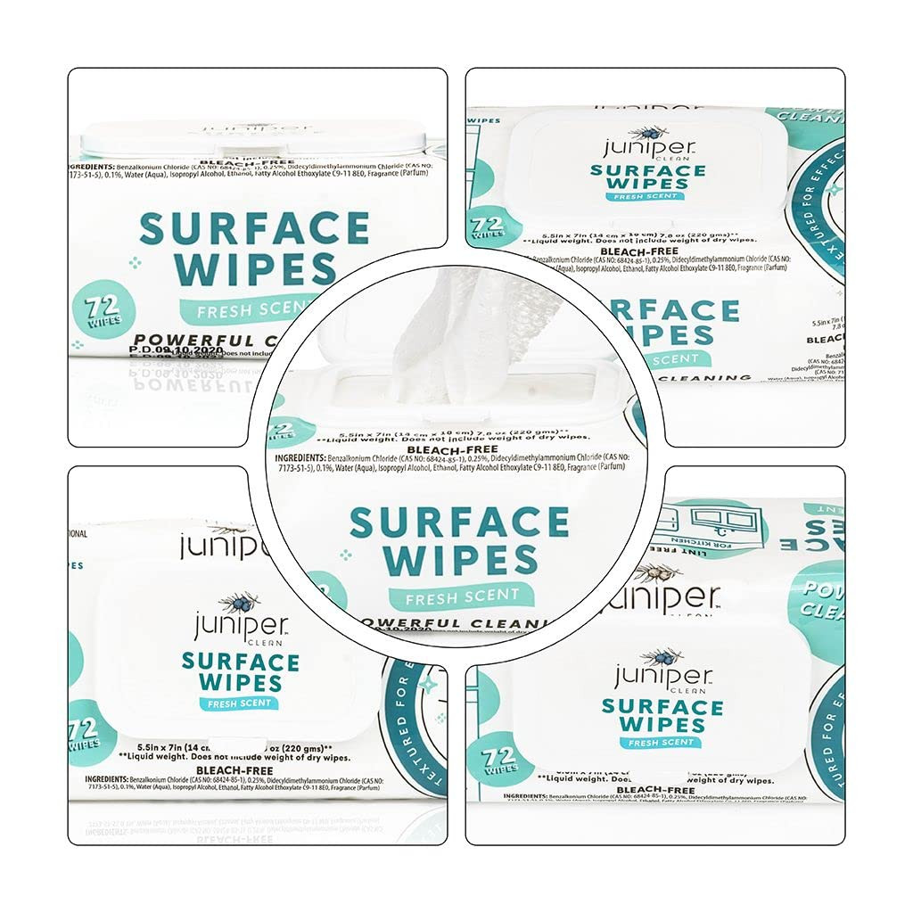432 Count Surface Cleaning Wipes All Purpose Fresh Scent Durable and Effective