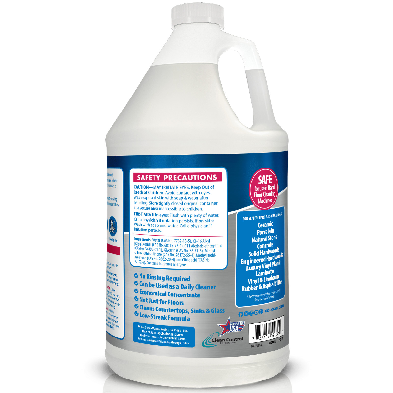 No Rinse Neutral pH Floor Cleaner Concentrate 1 Gallon
