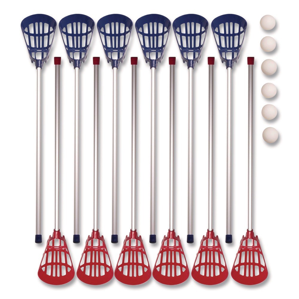 Champion Sports LAXSR 6 Balls/12 Sticks Soft Lacrosse Set (1-Set) New