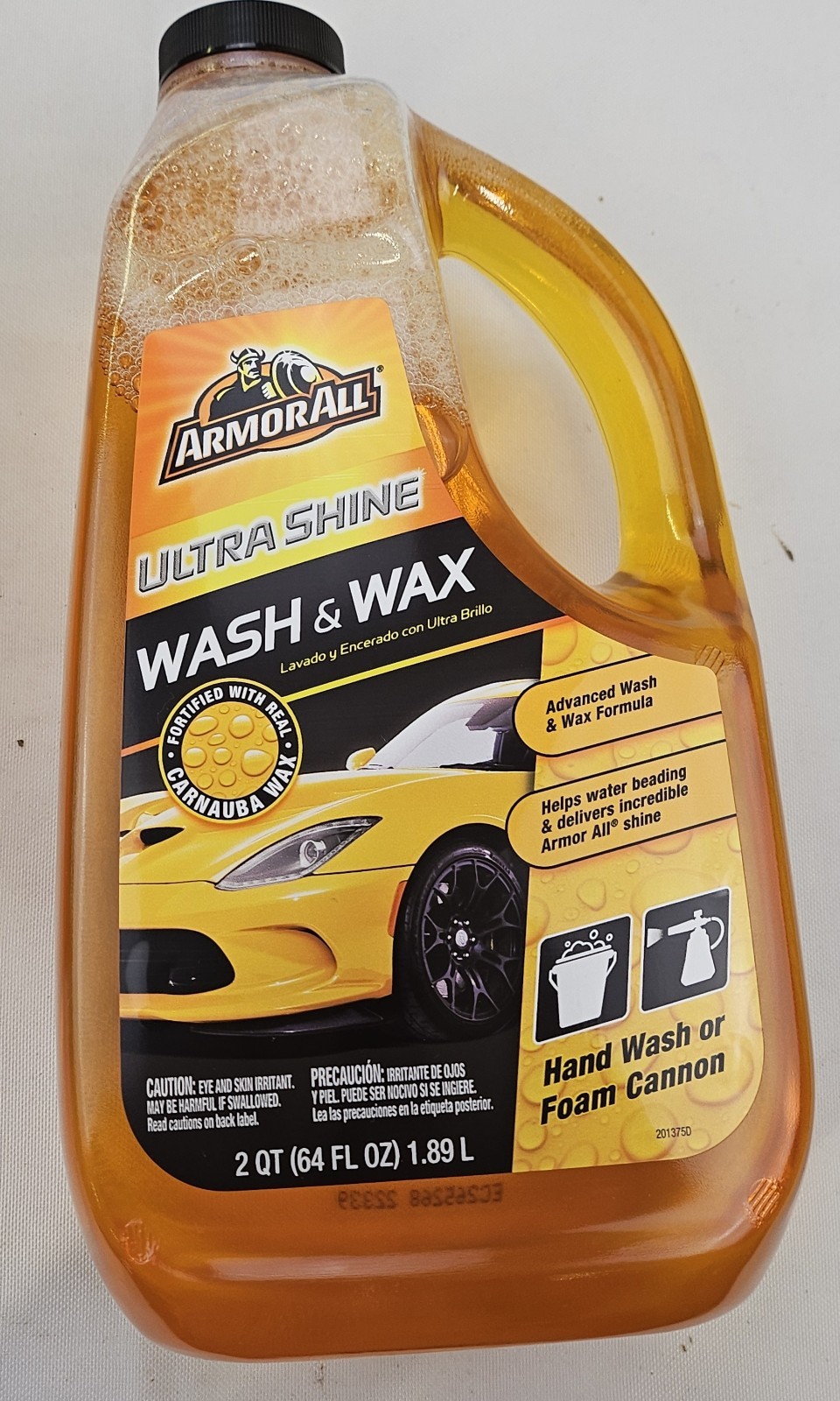 Armor All Ultra Shine Wash and Wax Liquid 64oz Bottle 4 PACK New