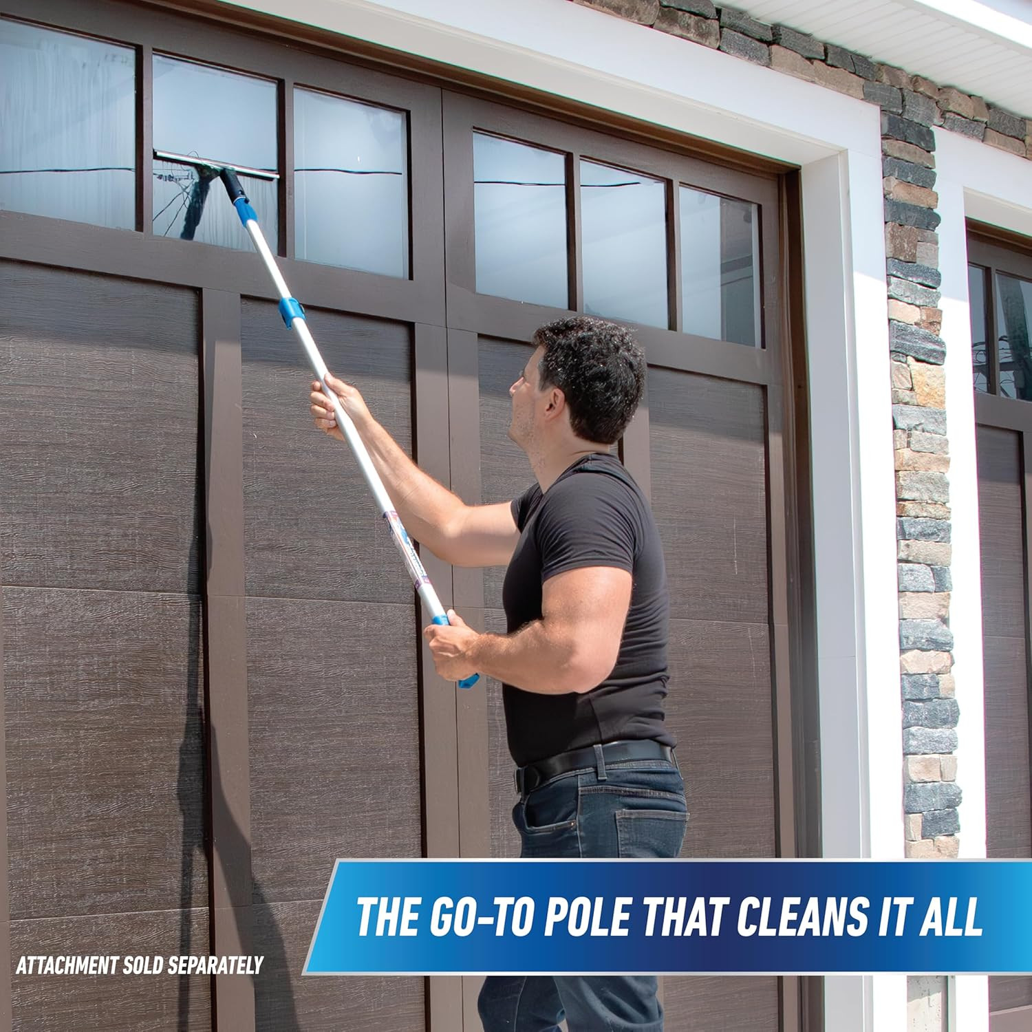 Professional Connect & Clean 3’-6’ Aluminum Telescopic Extension Pole with Locki