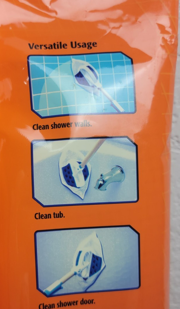 MR CLEAN Magic Reach Scrubbing Tub and Shower Pads Refills 8 Pads SEALED