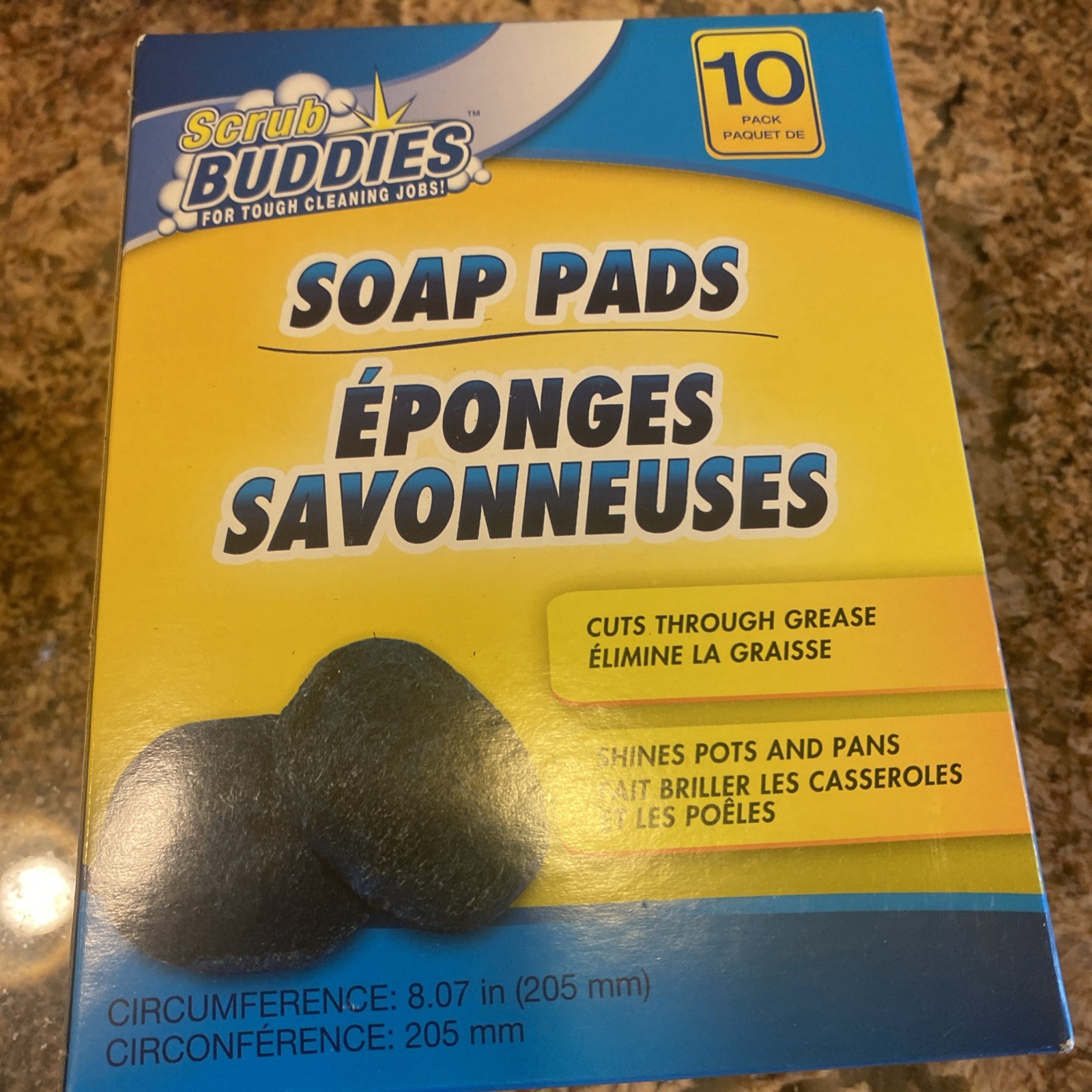 scrub buddies Bathtub Cleaning Soap Pads, 10 Count, Blue
