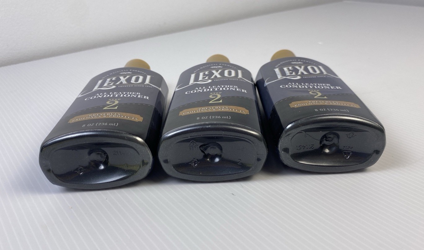 Lot Of 3 Bottles Lexol 8 Oz. Leather Care All Leather Conditioner Step 2
