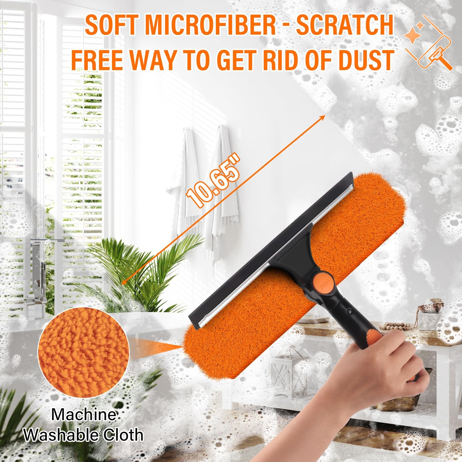 Window Squeegee Professional,2-in-1 Window Cleaning Squeegee Kit,Squeegees fo…