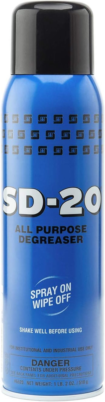 SD-20 All Purpose Degreaser 1 Lb 2 Oz/ 510G, Spray On-Wipe Off, Pack of 4